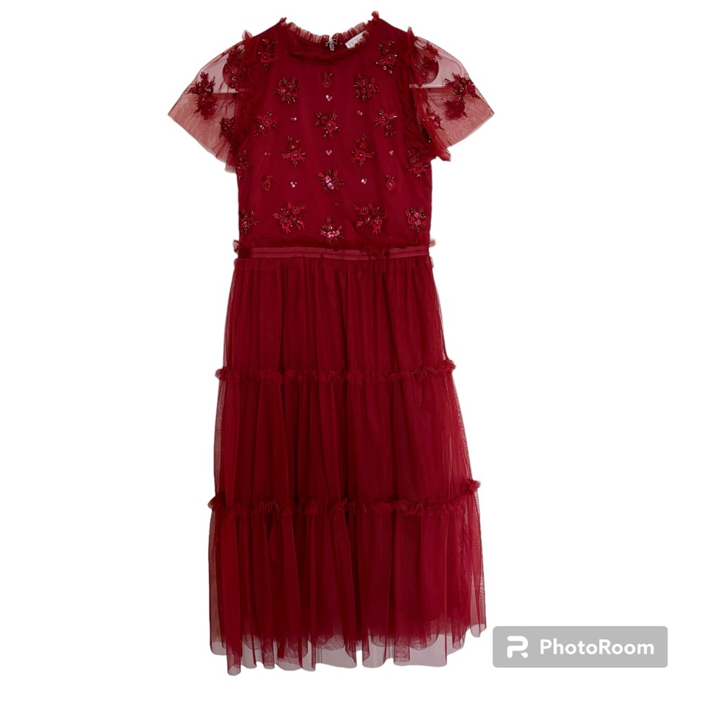 Ivy City Co Kid's Dress, Size 11/12T, Red, Anastasia dress, holiday